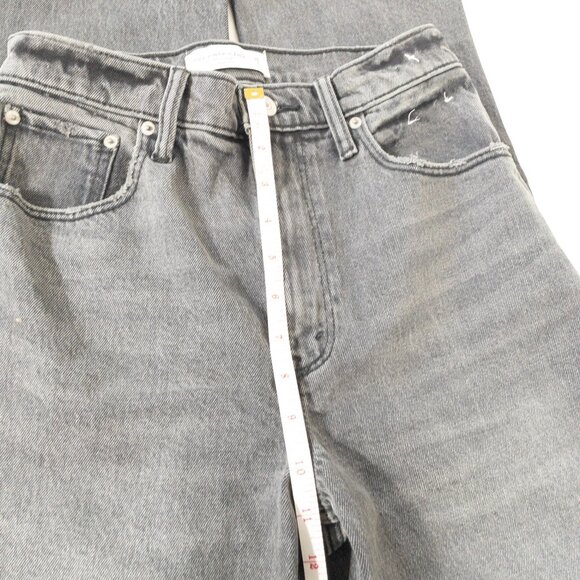 Abercrombie & Fitch Black 90's Straight Ultra High Waist Denim SZ 26 - Picture 8 of 10